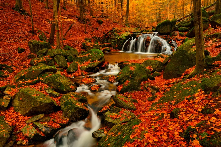 "Pětiprstý" vodopád